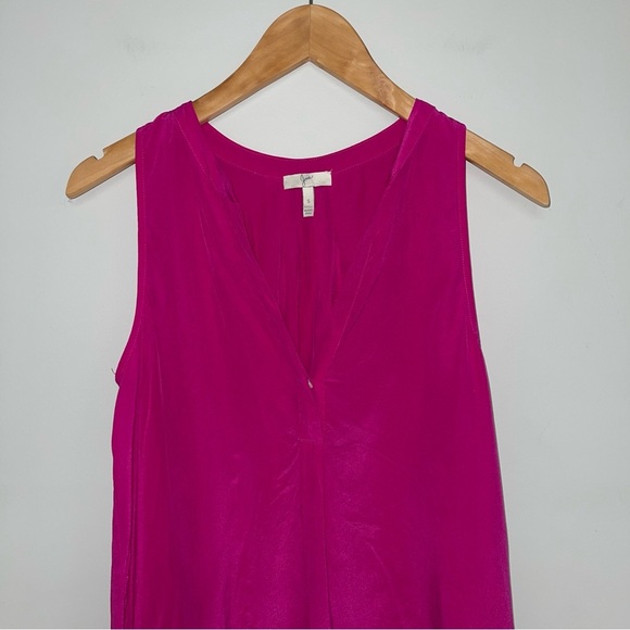 Joie Silk Blouse Women's Size‎ Small Pink Magenta Aruna Sleeveless Top Loose Fit - Picture 3 of 10
